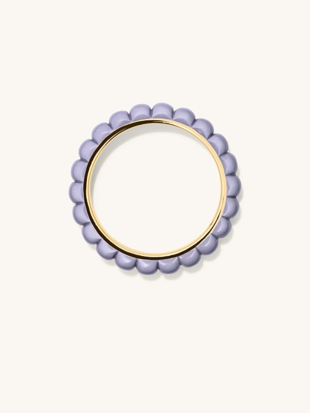 MEJURI CHARLOTTE SLIM ENAMEL STACKABLE RING - Picture 4 of 12